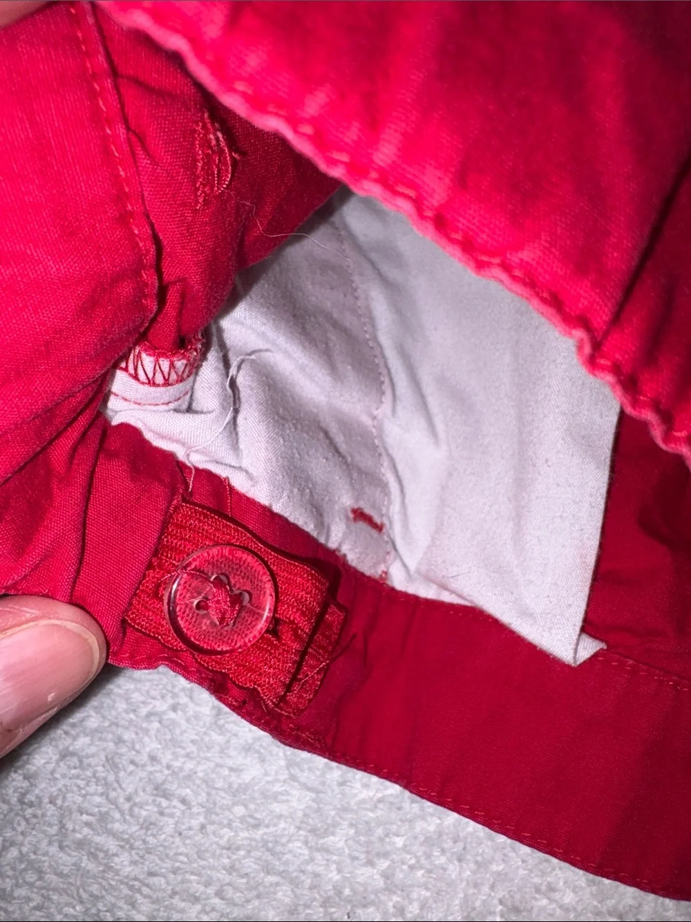 Gymboree Bright Red Watermelon Pocket Shorts girls size 8